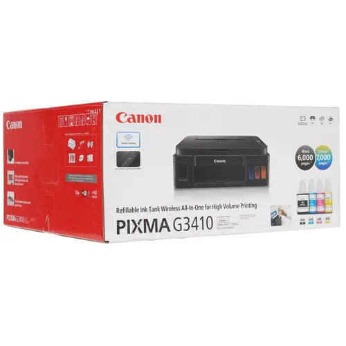 Canon PIXMA G3410 WiFi – Imprimante Multifonction Jet d'Encre Rechargeable