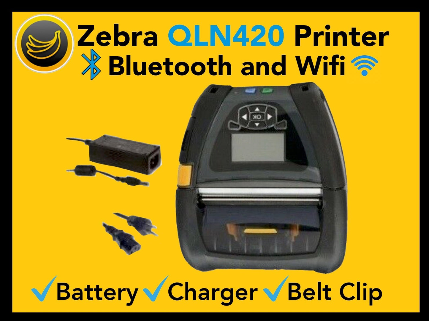Zebra QLn420 – Imprimante Mobile d’Étiquettes