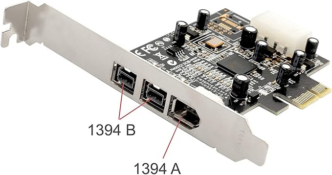 Carte contrôleur FireWire SYBA SY-PEX30016 PCI Express – 3 ports IEEE 1394