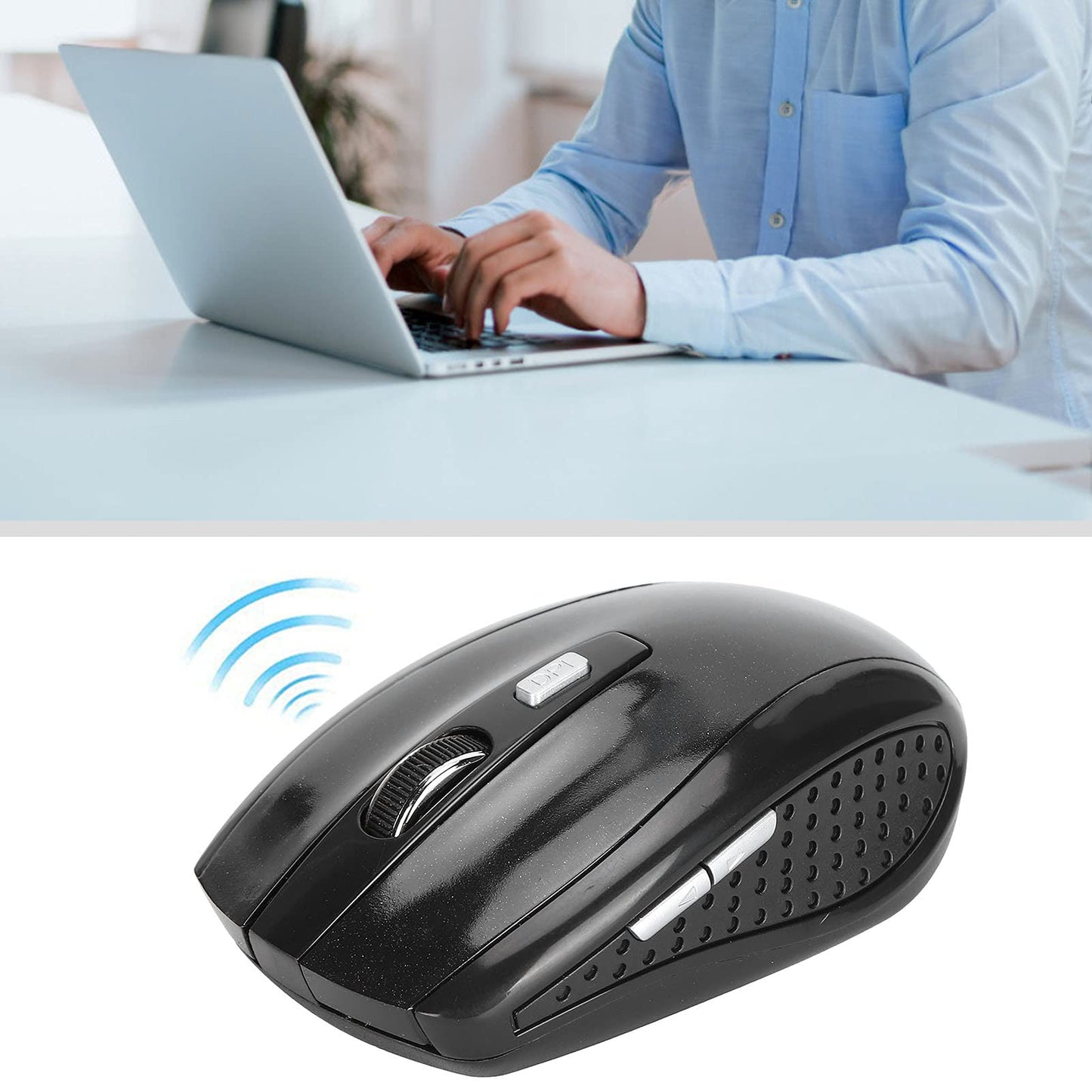 Enet Souris Optique Sans Fil 2.4GHz 1600 DPI – Nano Receiver, Portée 10M