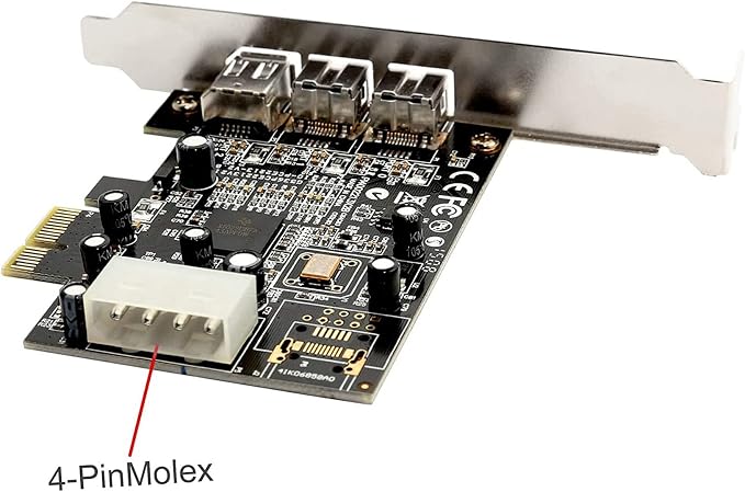 Carte contrôleur FireWire SYBA SY-PEX30016 PCI Express – 3 ports IEEE 1394