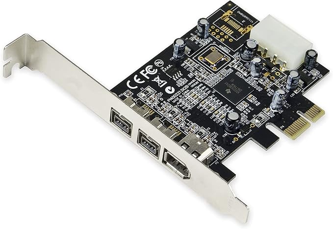 Carte contrôleur FireWire SYBA SY-PEX30016 PCI Express – 3 ports IEEE 1394