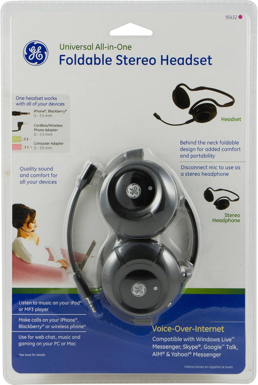 Casque Audio Pliable & Universel Reference GE 98969  - Neuf