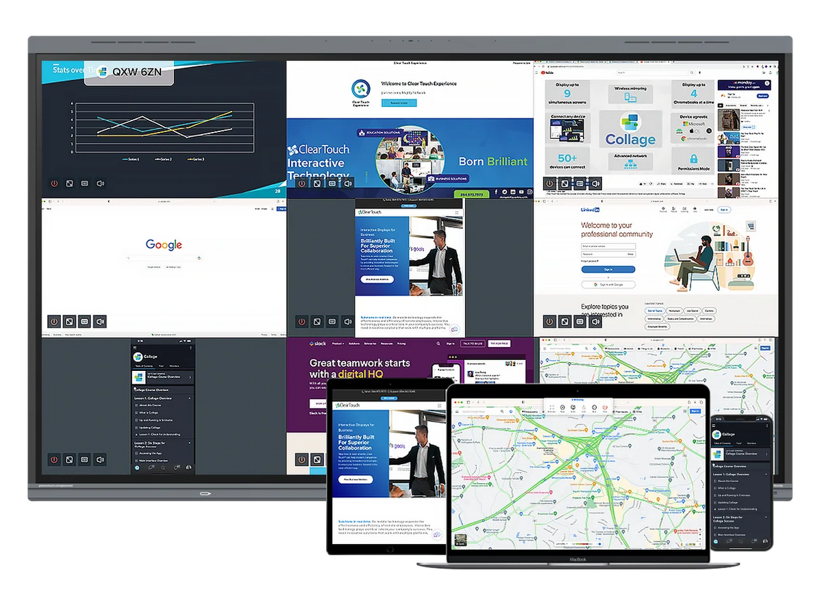 Écran interactif Clear Touch 65 pouces 4K – CTI-6065U