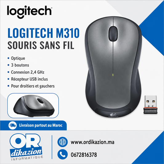 Logitech M310 occasion – Souris sans fil professionnelle