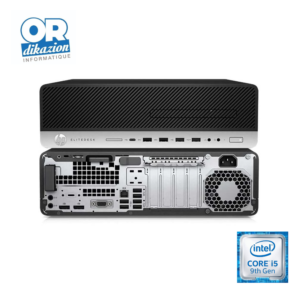 HP EliteDesk 800 SFF G5 – i5 9eme Gén / 8 Go RAM / 256 Go SSD Reconditionné
