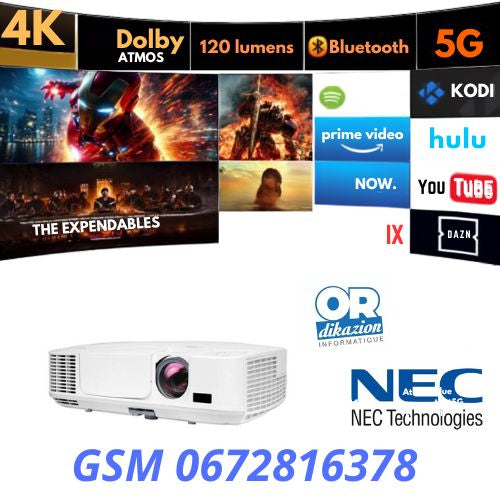 Vidéoprojecteur NEC M300W - WXGA 3000 Lumens