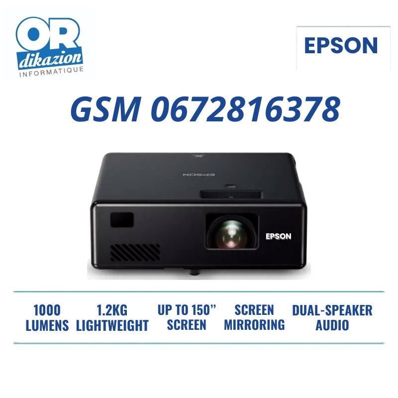 Vidéoprojecteur Epson EpiqVision Mini EF-11 (Réf. HA23A) – Occasion en Excellent État