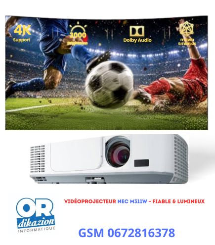 Vidéoprojecteur NEC M311W – 3000 Lumens WXGA | Occasion