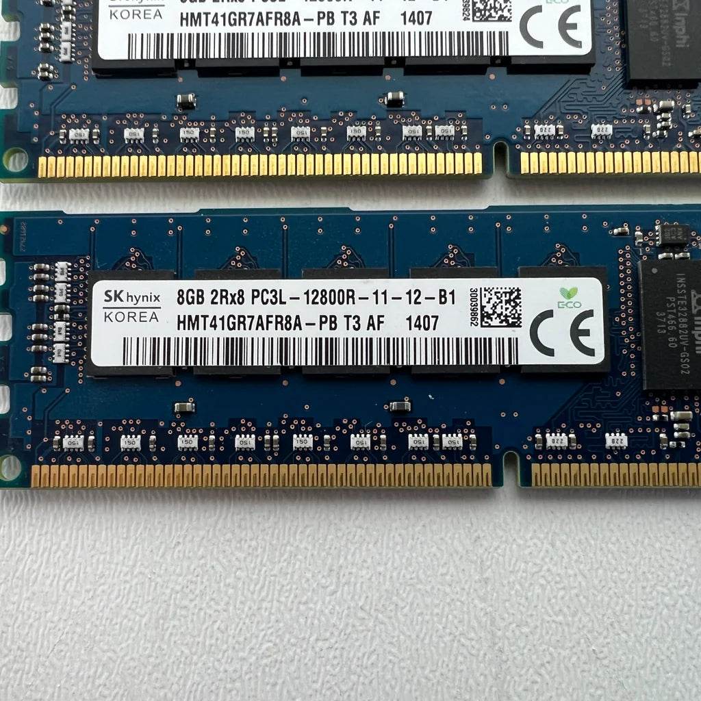 SK Hynix 8GB DDR3L PC3L-12800R ECC Registered 1600MHz – RAM Serveur / Workstation