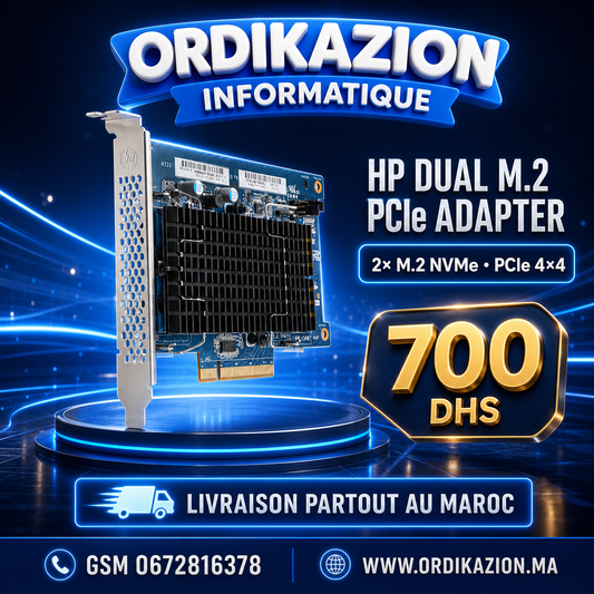 Adaptateur HP Z Turbo Drive Dual Pro – 2 SSD M.2 NVMe PCIe 4.0