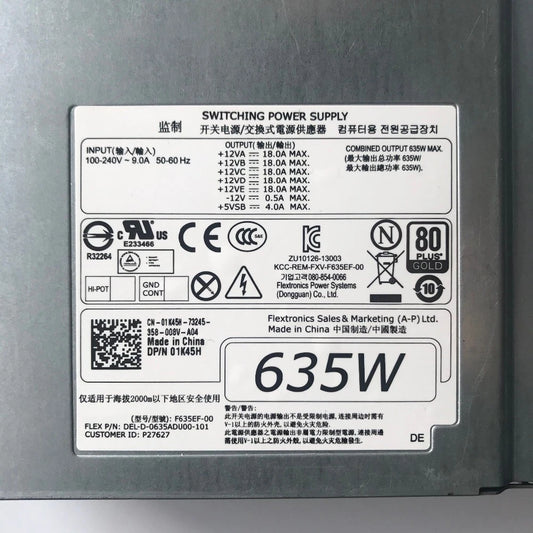 Alimentation Dell Precision T5600 635W