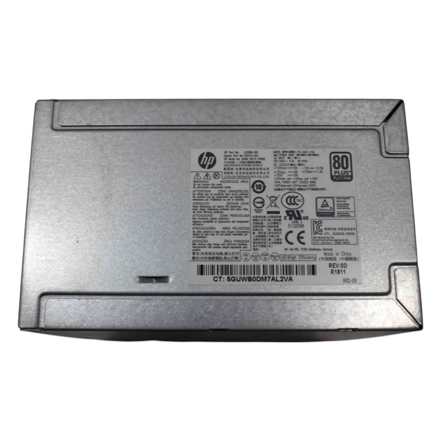 Alimentation HP Z240 Workstation 400W Desktop